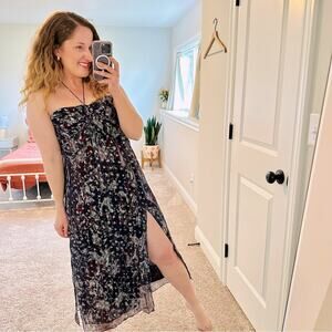 IRO Metallic Halter Maxi Dress 36 4